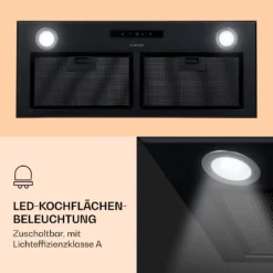 Paolo Dunstabzugshaube Einbau 72 Cm EEK: A 593 M³/h LED Touch -Klarstein Verkaufs 10033749 de 0003 logo
