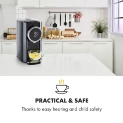 Hot Spring Plus Heißwasserspender 5l Edelstahl-Wassertank 45-95 °C -Klarstein Verkaufs 10033753 yy 0002 logo Klarstein Hot Spring Heisswasserspender schwarz