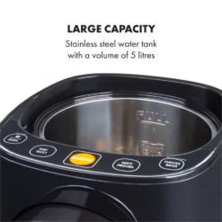 Hot Spring Plus Heißwasserspender 5l Edelstahl-Wassertank 45-95 °C -Klarstein Verkaufs 10033753 yy 0005 logo Klarstein Hot Spring Heisswasserspender schwarz