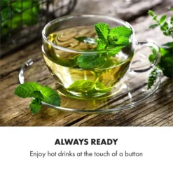 Hot Spring Plus Heißwasserspender 5l Edelstahl-Wassertank 45-95 °C -Klarstein Verkaufs 10033753 yy 0008 logo Klarstein Hot Spring Heisswasserspender schwarz