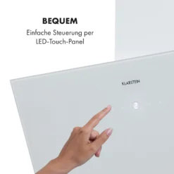 Laurel 60 Dunstabzugshaube 60cm Abluft: 350 M³/h LED Touch Weiß -Klarstein Verkaufs 10033767 de 0003 logo