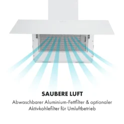 Laurel 60 Dunstabzugshaube 60cm Abluft: 350 M³/h LED Touch Weiß -Klarstein Verkaufs 10033767 de 0004 logo