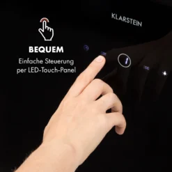 Laurel 90 Dunstabzugshaube 90cm Abluft: 350 M³/h LED Touch Schwarz -Klarstein Verkaufs 10033768 de 0003 logo