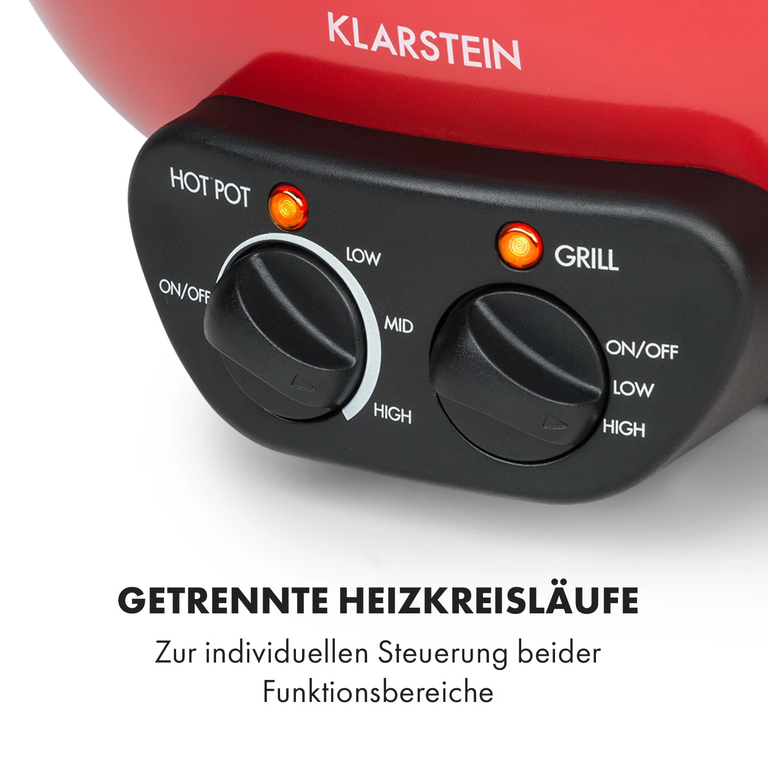 Szechuan Hot Pot und Grillplatte 5l Vol. 1350 W, 600 W rot Szechuan Hot Pot Und Grillplatte 5l Vol. 1350 W, 600 W Rot -Klarstein Verkaufs 10033779 de 0003 logo