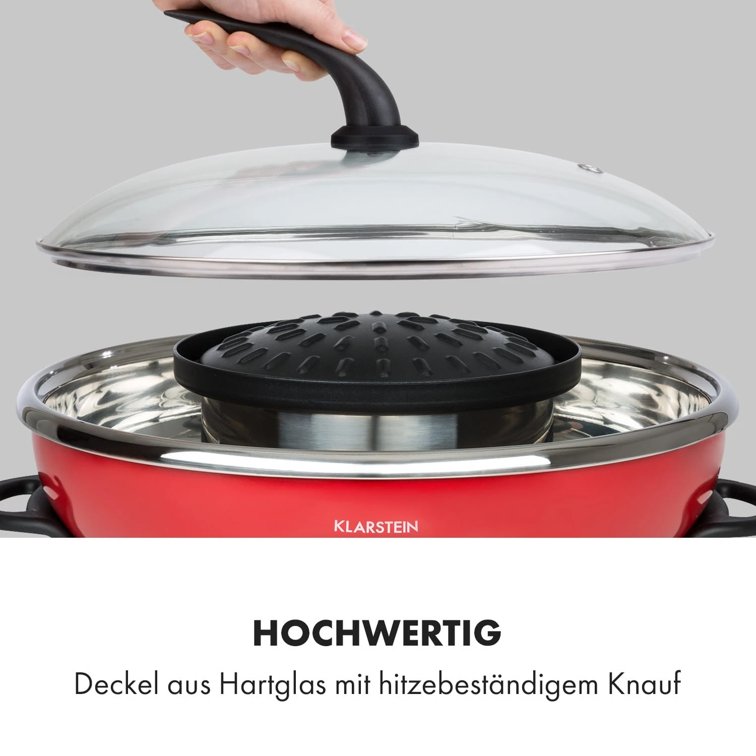 Szechuan Hot Pot und Grillplatte 5l Vol. 1350 W, 600 W rot Szechuan Hot Pot Und Grillplatte 5l Vol. 1350 W, 600 W Rot -Klarstein Verkaufs 10033779 de 0006 logo