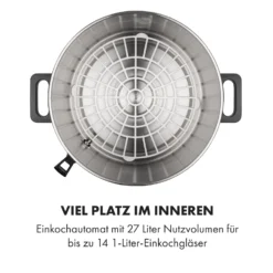 Lady Marmalade Einkochautomat Getränkespender 27L 100°C 12h Edelstahl -Klarstein Verkaufs 10033825 de 0008 logo