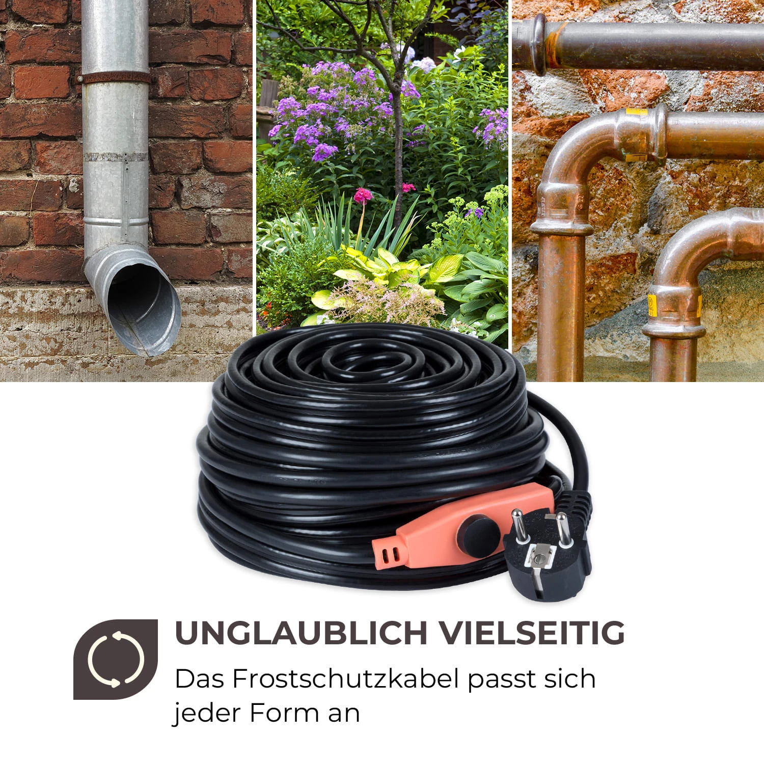 Flow Wire Frostschutzkabel 18m mit Thermostat IP68 Flow Wire Frostschutzkabel 18m Mit Thermostat IP68 -Klarstein Verkaufs 10033903 de 0005 logo