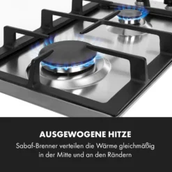 Ignito Domino Gaskochfeld 2-flammig Sabaf-Brenner Edelstahl Silber 2 Ignito Domino Gaskochfeld 2-flammig Sabaf-Brenner Edelstahl Silber -Klarstein Verkaufs 10034108 de 0003 logo
