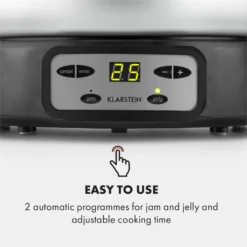 Jam Session Marmeladen- Und Geleekocher 1000W 2 Automatikprogramme 3 Jam Session Marmeladen- Und Geleekocher 1000W 2 Automatikprogramme -Klarstein Verkaufs 10034109 yy 0004 logo Klarstein Jam Session Marmeladen und Geleekocher