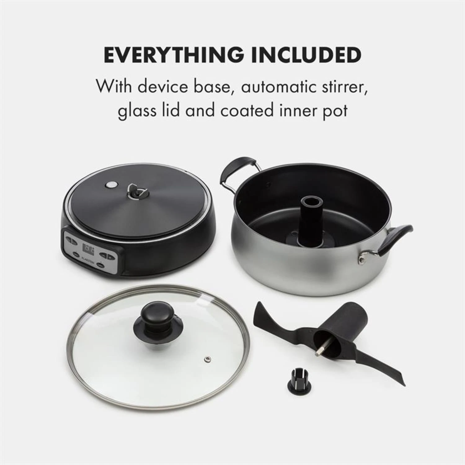 Jam Session Marmeladen- und Geleekocher 1000W 2 Automatikprogramme Jam Session Marmeladen- Und Geleekocher 1000W 2 Automatikprogramme -Klarstein Verkaufs 10034109 yy 0008 logo Klarstein Jam Session Marmeladen und Geleekocher