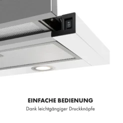 Mariana 90 Flachschirmhaube 500 M³/h Abluft LED Weiß 3 Mariana 90 Flachschirmhaube 500 M³/h Abluft LED Weiß -Klarstein Verkaufs 10034116 de 0004 logo