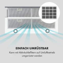 Mariana 90 Flachschirmhaube 500 M³/h Abluft LED Weiß 5 Mariana 90 Flachschirmhaube 500 M³/h Abluft LED Weiß -Klarstein Verkaufs 10034116 de 0006 logo