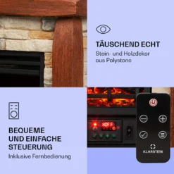Lienz Elektrischer Kamin 1800W Steindekor Polystone Fernbedienung 2 Lienz Elektrischer Kamin 1800W Steindekor Polystone Fernbedienung -Klarstein Verkaufs 10034122 de 0003 logo