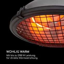 Blackpool Heat Infrarot-Heizstrahler IP44 2100W Fernbedienung 3 Blackpool Heat Infrarot-Heizstrahler IP44 2100W Fernbedienung -Klarstein Verkaufs 10034127 de 0004 logo