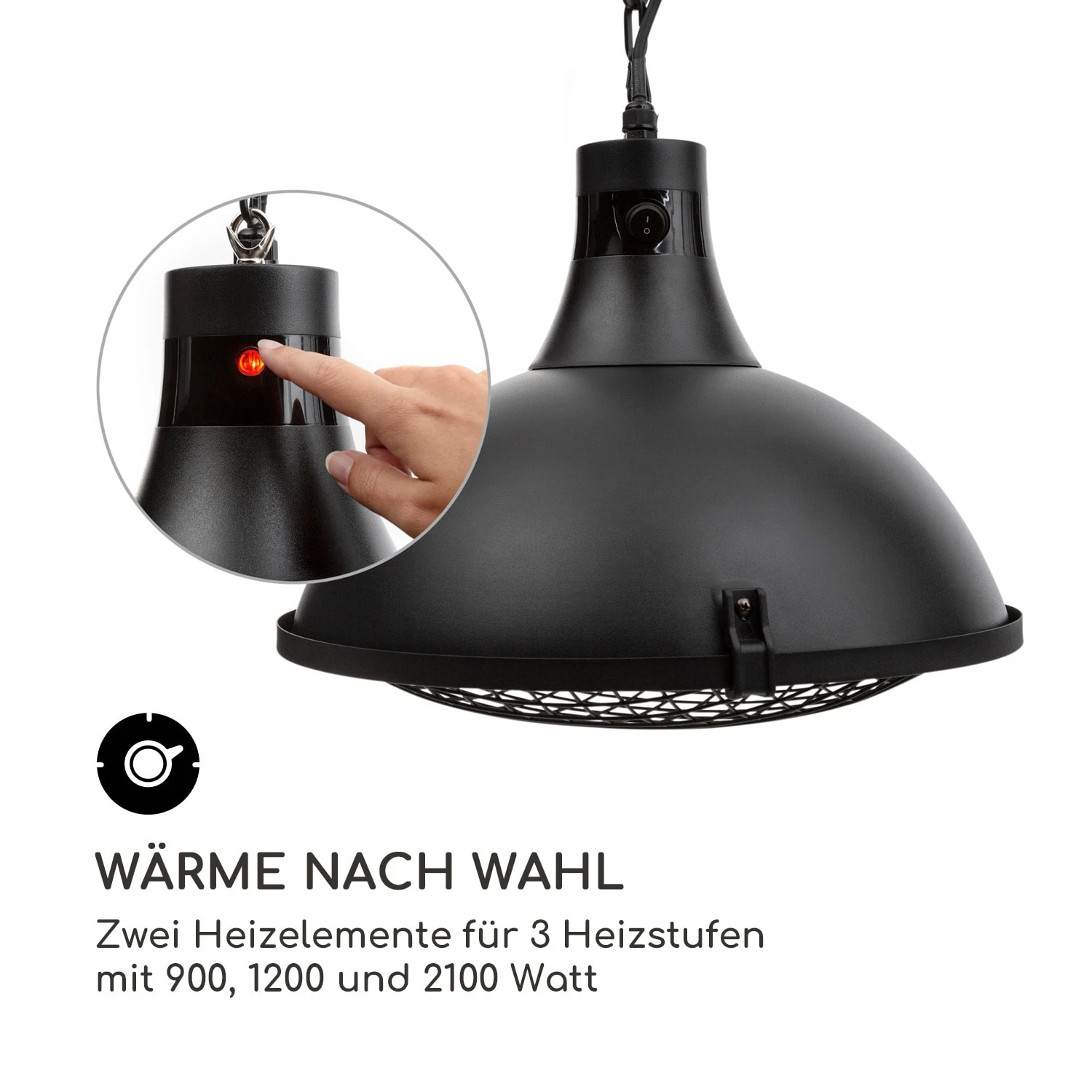 Blackpool Heat Infrarot-Heizstrahler IP44 2100W Fernbedienung Blackpool Heat Infrarot-Heizstrahler IP44 2100W Fernbedienung -Klarstein Verkaufs 10034127 de 0007 logo