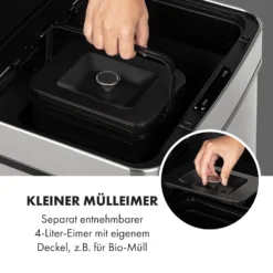 Touchless Müllsammler Sensor 72L 4 Behälter ABS PP Edelstahl Gebürstet 3 Touchless Müllsammler Sensor 72L 4 Behälter ABS PP Edelstahl Gebürstet -Klarstein Verkaufs 10034128 de 0004 logo