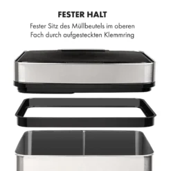 Touchless Müllsammler Sensor 72L 4 Behälter ABS PP Edelstahl Gebürstet 9 Touchless Müllsammler Sensor 72L 4 Behälter ABS PP Edelstahl Gebürstet -Klarstein Verkaufs 10034128 de 0010 logo