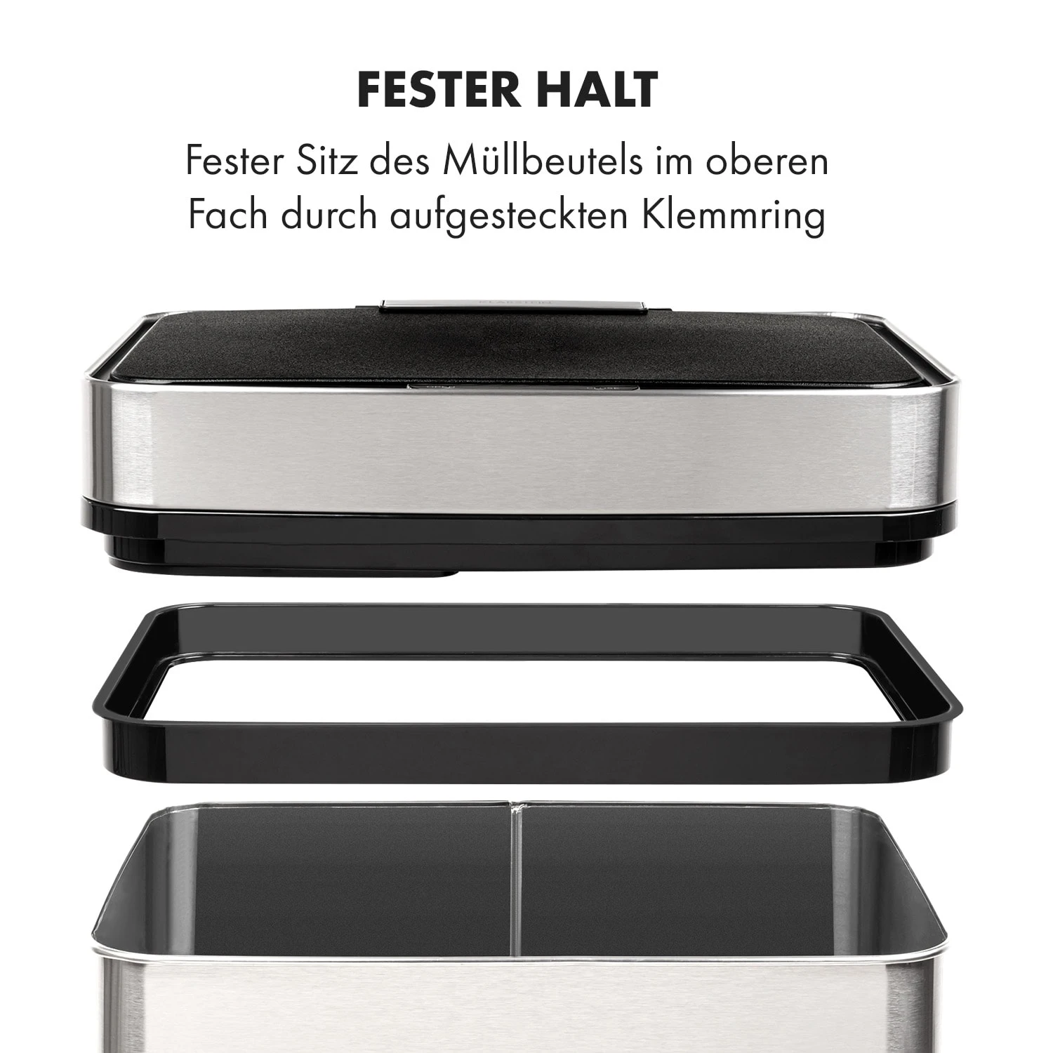 Touchless Müllsammler Sensor 72L 4 Behälter ABS PP Edelstahl gebürstet Touchless Müllsammler Sensor 72L 4 Behälter ABS PP Edelstahl Gebürstet -Klarstein Verkaufs 10034128 de 0010 logo