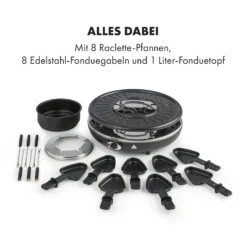 Fonduelette Raclette Und Fondue 1350W 1 Liter 38 Cm Ø Für 8 Personen -Klarstein Verkaufs 10034138 de 0006 logo