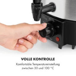 Biggie Eco Einkochautomat & Getränkespender 1000W 30-100°C Zapfhahn 9l -Klarstein Verkaufs 10034147 de 0003 logo