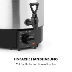 Biggie Eco Einkochautomat & Getränkespender 1000W 30-100°C Zapfhahn 9l -Klarstein Verkaufs 10034147 de 0006 logo