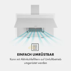 Mirage 90 Dunstabzugshaube 550 M³/h Touch-Panel Ambient EEC A++ Weiß -Klarstein Verkaufs 10034152 de 0006 logo