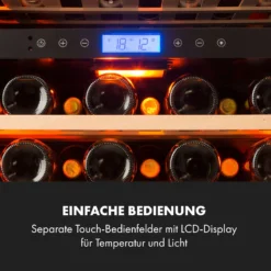 Vinovilla 43 Built-In Duo Onyx Weinkühlschrank 129l 43 Fl. 2 Zonen 3 Vinovilla 43 Built-In Duo Onyx Weinkühlschrank 129l 43 Fl. 2 Zonen -Klarstein Verkaufs 10034155 de 0004 logo