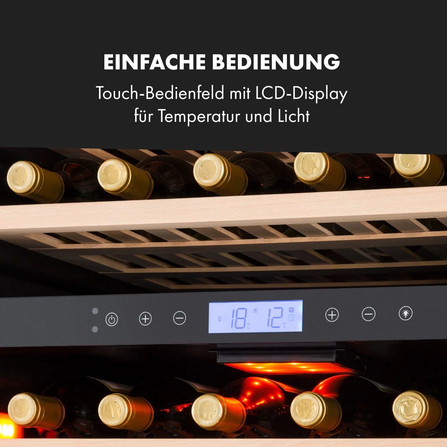 Vinovilla Grande 162 Built-in Duo Onyx Weinkühlschrank 425 Ltr 162 Fl. Vinovilla Grande 162 Built-in Duo Onyx Weinkühlschrank 425 Ltr 162 Fl. -Klarstein Verkaufs 10034157 de 0006 logo
