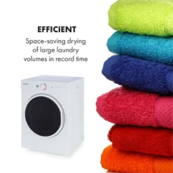 Jet Set Mini-Wäschetrockner Ablufttrockner 1020W EEK C 3kg 50cm Weiß -Klarstein Verkaufs 10034158 yy 0005 logo Klarstein Jet Set Waeschetrockner weiss