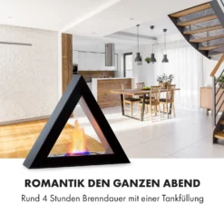 Phantasma Gizeh Ethanol-Kamin Rauchfrei Edelstahl-Brenner 600ml 4h -Klarstein Verkaufs 10034159 de 0004 logo