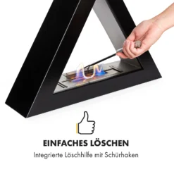 Phantasma Gizeh Ethanol-Kamin Rauchfrei Edelstahl-Brenner 600ml 4h -Klarstein Verkaufs 10034159 de 0005 logo