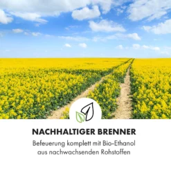 Phantasma Gizeh Ethanol-Kamin Rauchfrei Edelstahl-Brenner 600ml 4h -Klarstein Verkaufs 10034159 de 0006 logo