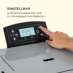 Energiewende Pelletofen 5/10 KW 5 Stufen Timer 18kg 250m³ Fernbedienung Grau -Klarstein Verkaufs 10034181 de 0007 logo