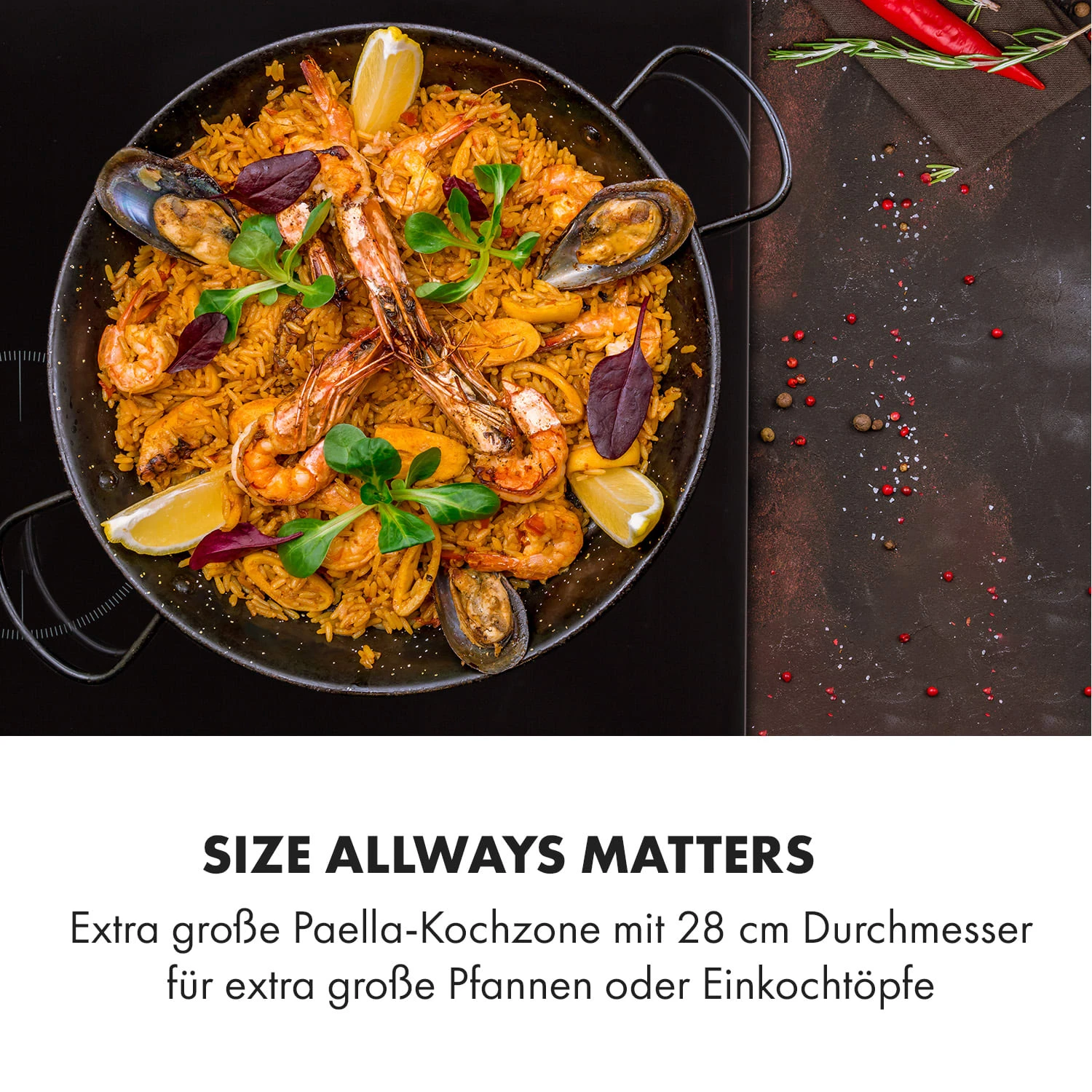 Delicatessa 3 Induktionskochfeld 3 Zonen 5800W Glaskeramik schwarz Delicatessa 3 Induktionskochfeld 3 Zonen 5800W Glaskeramik Schwarz -Klarstein Verkaufs 10034193 de 0003 logo