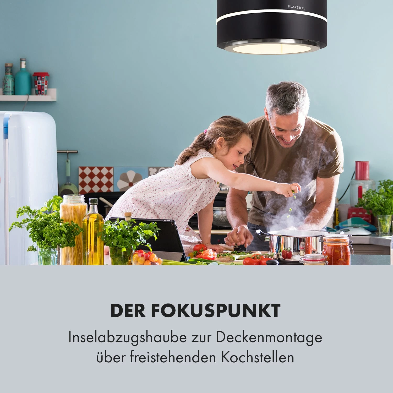 Tron Ambience Inselabzugshaube Ø38cm Umluft 540m³/h LED schwarz Tron Ambience Inselabzugshaube Ø38cm Umluft 540m³/h LED Schwarz -Klarstein Verkaufs 10034213 de 0002 logo