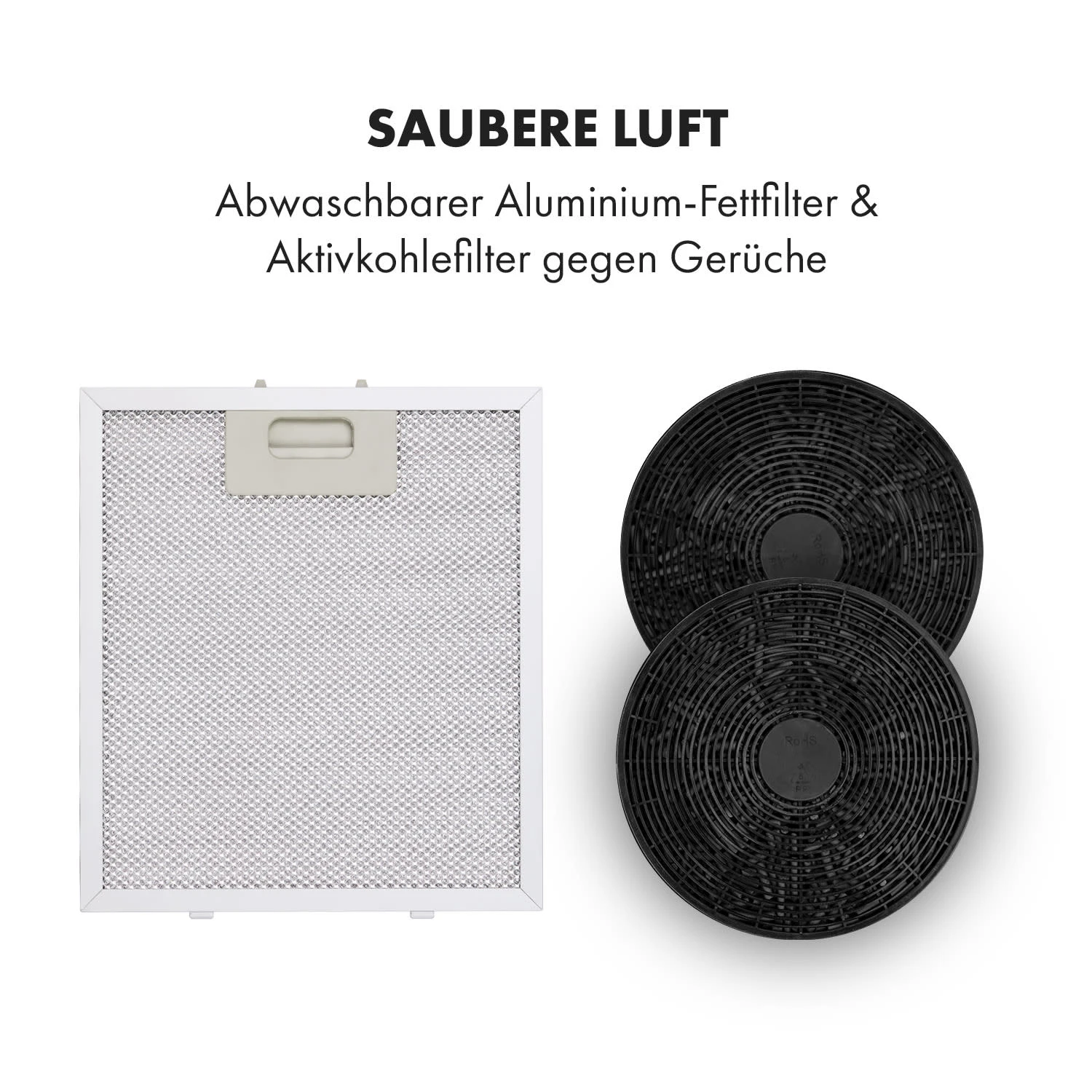 Tron Ambience Inselabzugshaube Ø38cm Umluft 540m³/h LED schwarz Tron Ambience Inselabzugshaube Ø38cm Umluft 540m³/h LED Schwarz -Klarstein Verkaufs 10034213 de 0005 logo