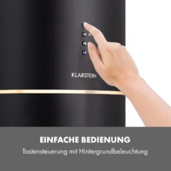 Tron Ambience Inselabzugshaube Ø38cm Umluft 540m³/h LED Schwarz 6 Tron Ambience Inselabzugshaube Ø38cm Umluft 540m³/h LED Schwarz -Klarstein Verkaufs 10034213 de 0007 logo