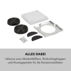 Tron Ambience Inselabzugshaube Ø38cm Umluft 540m³/h LED Schwarz 8 Tron Ambience Inselabzugshaube Ø38cm Umluft 540m³/h LED Schwarz -Klarstein Verkaufs 10034213 de 0009 logo