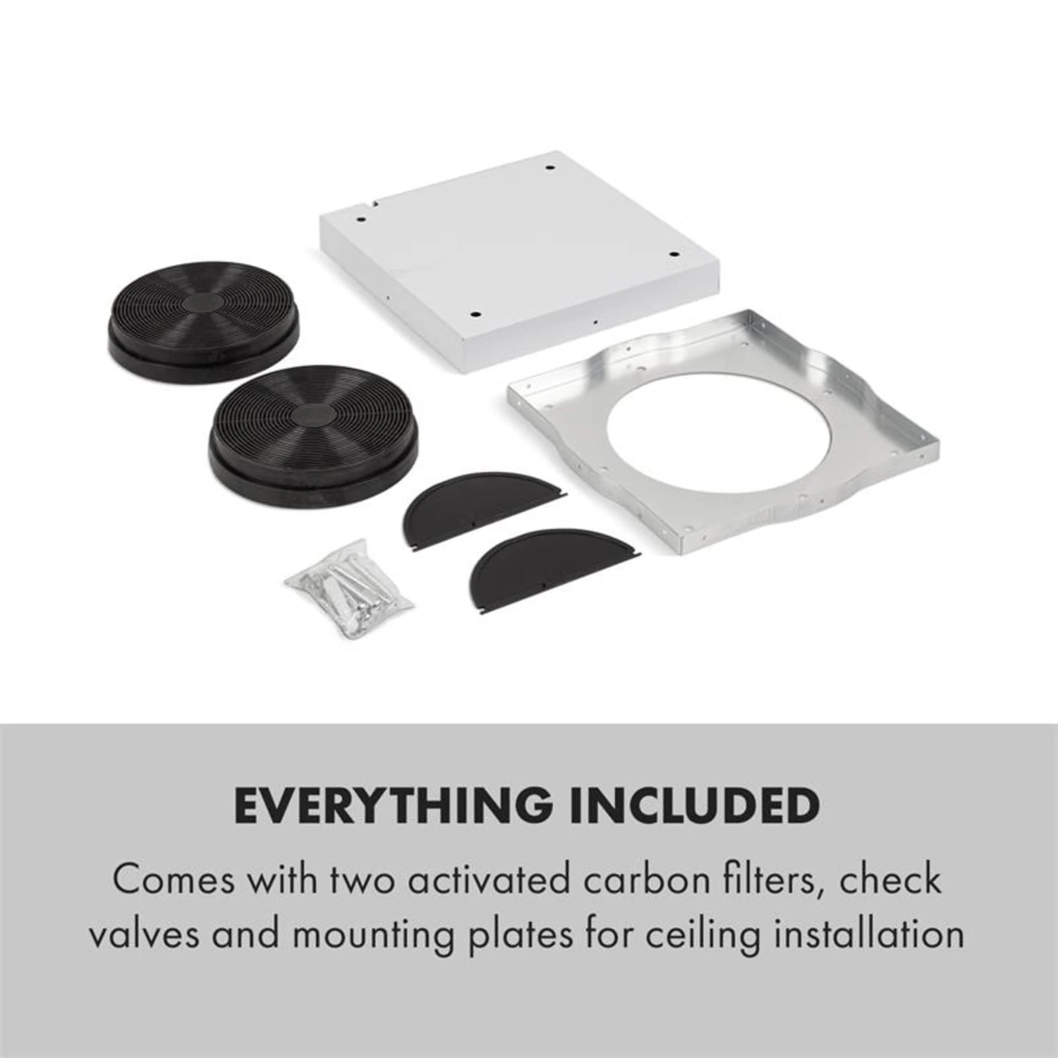 Tron Ambience Inselabzugshaube Ø38cm Umluft 540m³/h LED schwarz Tron Ambience Inselabzugshaube Ø38cm Umluft 540m³/h LED Schwarz -Klarstein Verkaufs 10034213 yy 0010 logo Klarstein Tron Ambience Inselabzugshaube schwarz