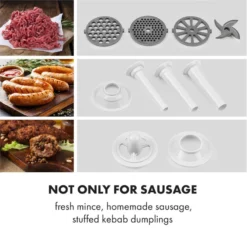 Kraftprotz Elektrischer Fleischwolf 700 W Kupfermotor Edelstahl -Klarstein Verkaufs 10034215 yy 0003 logo Klarstein Kraftprotz elektrischer Fleischwolf weiss