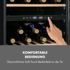Vinamour 45 DuoWeinkühlschrank 2 Zonen 118 Ltr / 45 Fl 5-18 °C -Klarstein Verkaufs 10034216 de 0006 logo