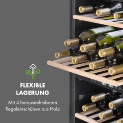 Vinamour 45 DuoWeinkühlschrank 2 Zonen 118 Ltr / 45 Fl 5-18 °C -Klarstein Verkaufs 10034216 de 0008 logo