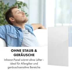 Crystal Wall Infrarotheizung 100x60cm 600W Wochentimer IP54 Weiß 4 Crystal Wall Infrarotheizung 100x60cm 600W Wochentimer IP54 Weiß -Klarstein Verkaufs 10034223 de 0005 logo