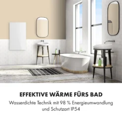 Crystal Wall Infrarotheizung 100x60cm 600W Wochentimer IP54 Weiß 5 Crystal Wall Infrarotheizung 100x60cm 600W Wochentimer IP54 Weiß -Klarstein Verkaufs 10034223 de 0006 logo