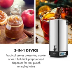 KonfiStar 60 Digital Einkocher Getränkespender 2500W 60L 100°C 180min -Klarstein Verkaufs 10034241 yy 0007 logo Digital Food Preserver 60L