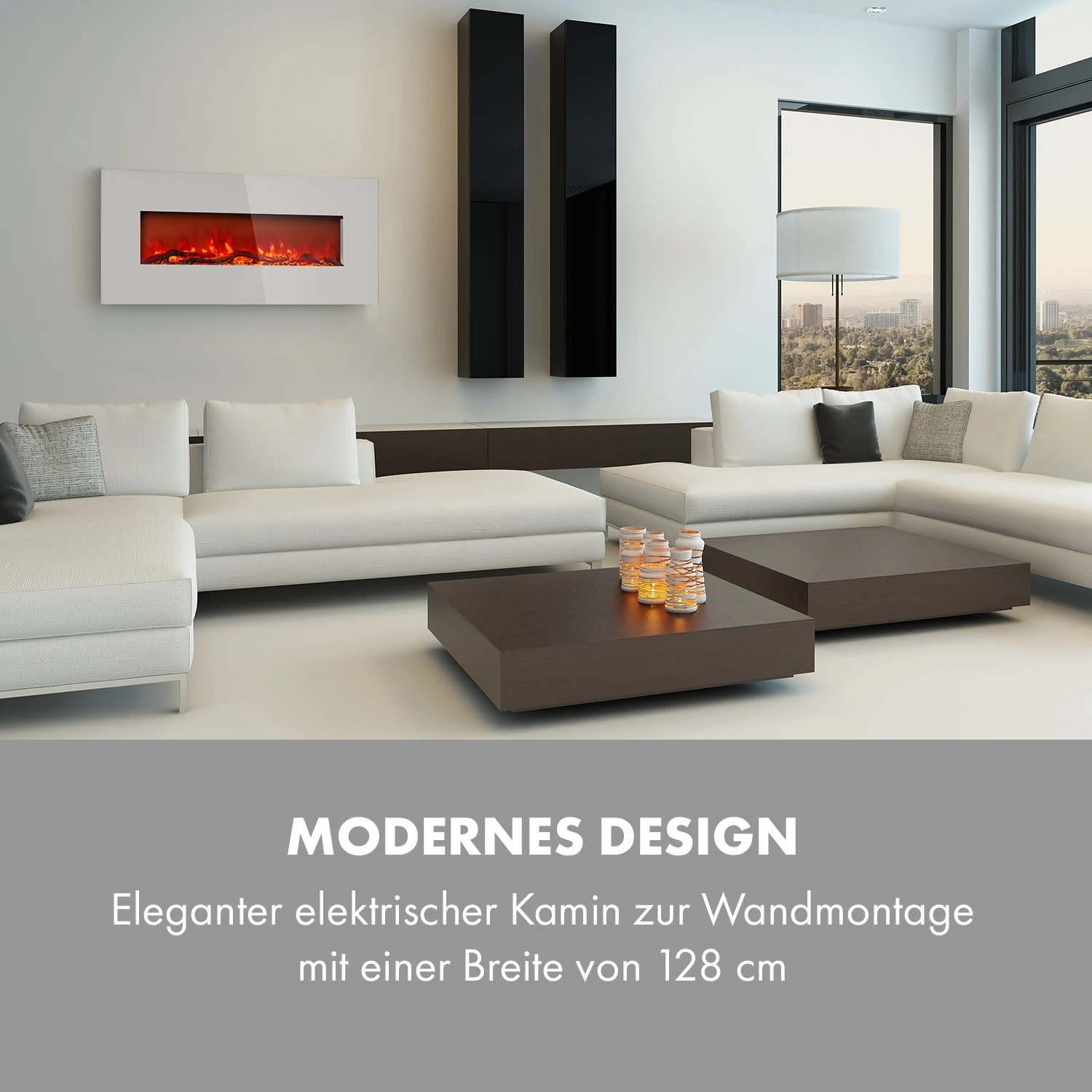 Lausanne Long Elektrischer Kamin 1600W 2 Heizstufen 128 cm Lausanne Long Elektrischer Kamin 1600W 2 Heizstufen 128 Cm -Klarstein Verkaufs 10034250 de 0002 logo