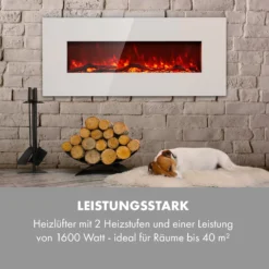 Lausanne Long Elektrischer Kamin 1600W 2 Heizstufen 128 Cm 5 Lausanne Long Elektrischer Kamin 1600W 2 Heizstufen 128 Cm -Klarstein Verkaufs 10034250 de 0006 logo