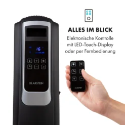 Thermaxx Noir Ölradiator 2500W 10-30° C 24h-Timer Fernbedienung -Klarstein Verkaufs 10034253 de 0003 logo