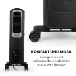 Thermaxx Noir Ölradiator 2500W 10-30° C 24h-Timer Fernbedienung -Klarstein Verkaufs 10034253 de 0007 logo