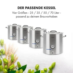 Brauheld Pur 25 Maischekessel 25 Liter Ohne Heizelement Edelstahl -Klarstein Verkaufs 10034266 de 0007 logo